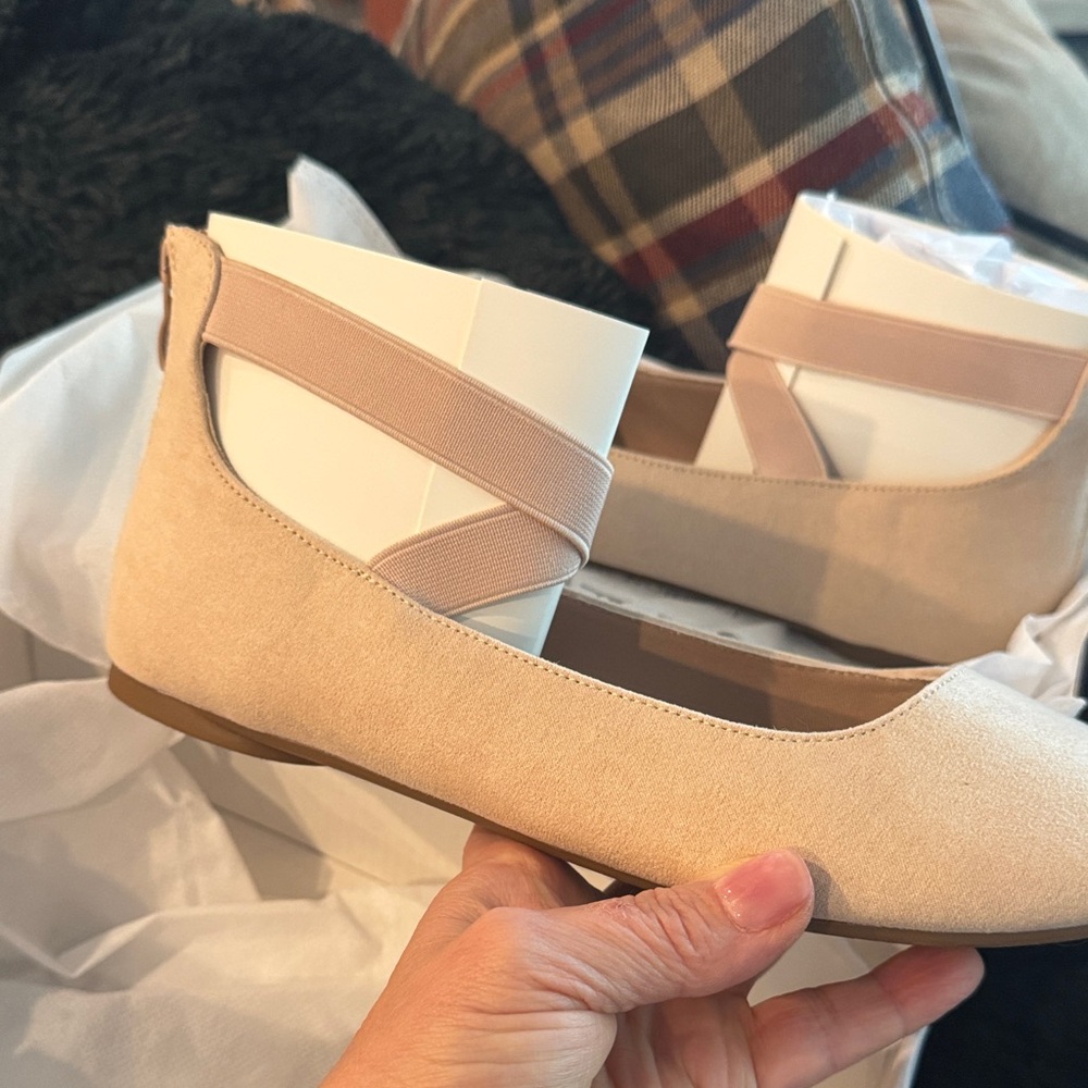 Elegant nude(cream) Ballet Flats - Picture 5 of 7